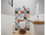 Panneau de WC : Carreaux ciment pop art