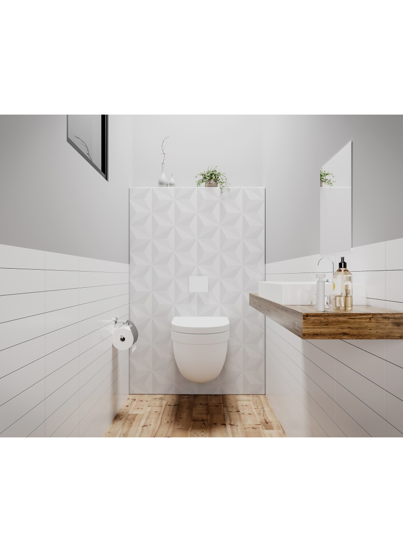 Panneau de WC : ETOILE ET ORIGAMI