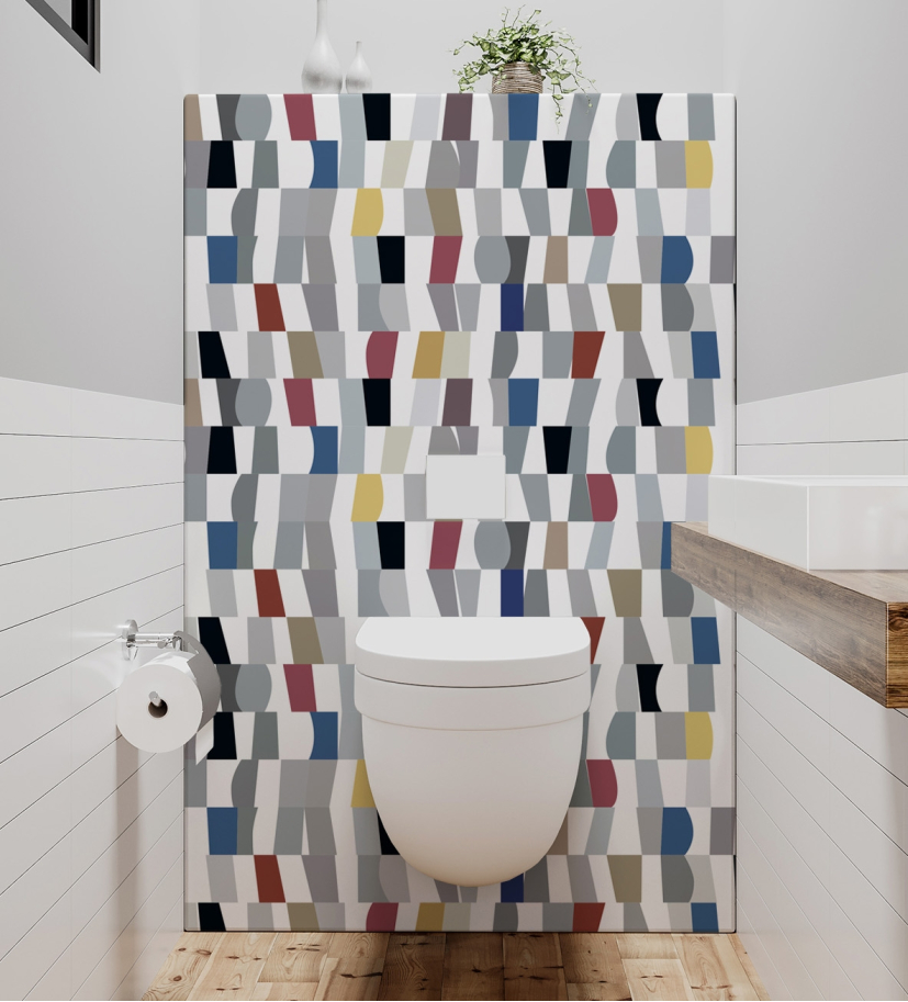Panneau de WC : Superposition