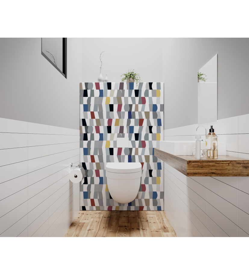 Panneau de WC : Superposition