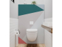 Panneau de WC : Diagonales et couleurs 2