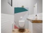 Panneau de WC : Diagonales et couleurs 2