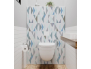 Panneau de WC : Jeux et triangles 3 bleu