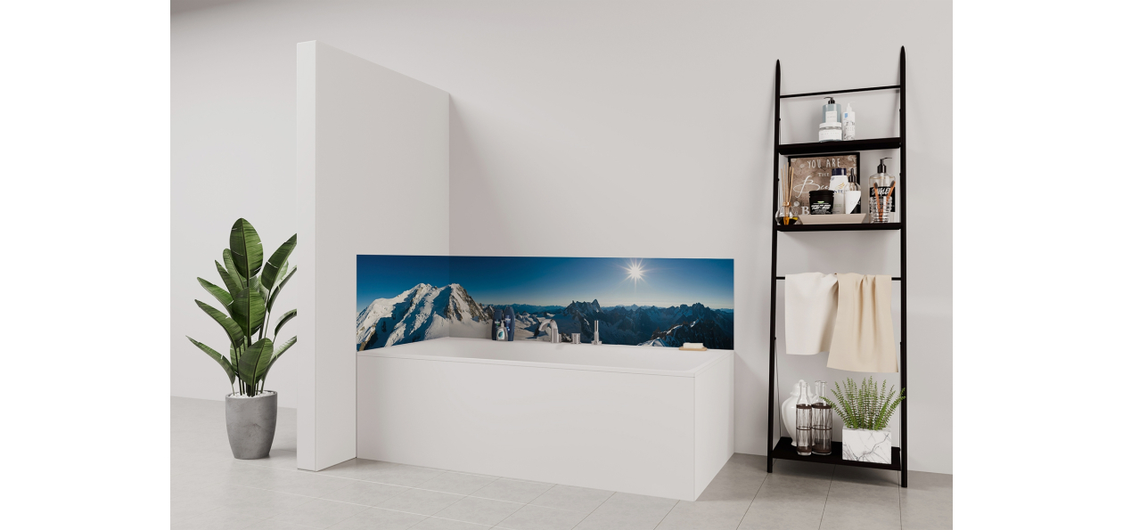 Panneau de bain : Chaine Mont blanc
