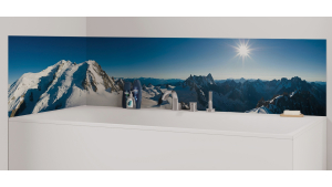 Panneau de bain : Chaine Mont blanc