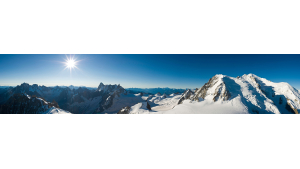 Panneau de bain : Chaine Mont blanc