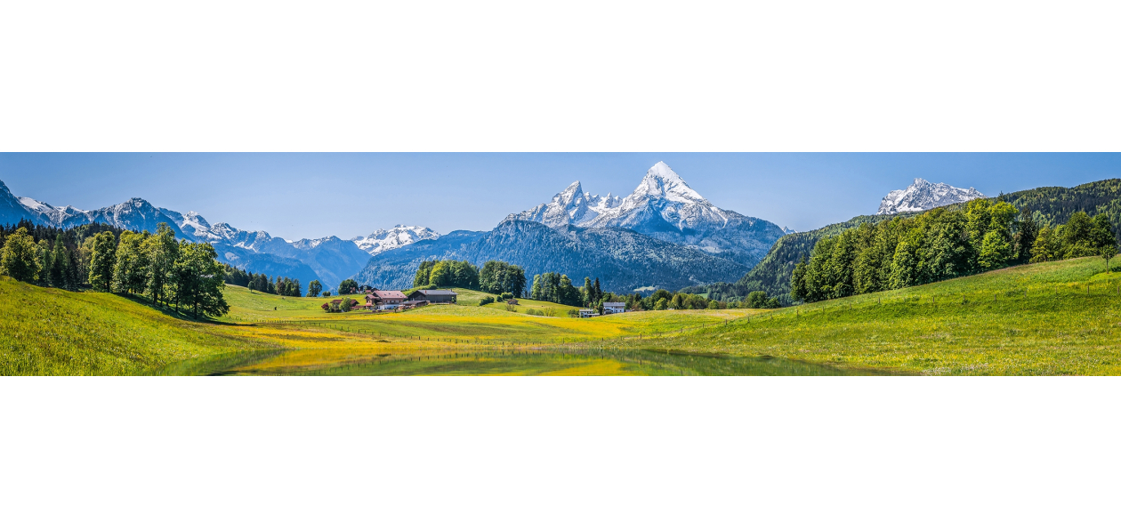 Panneau de bain : Montagnes lointaines