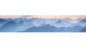 Panneau de bain : Montagnes paradisiaques, Alpes