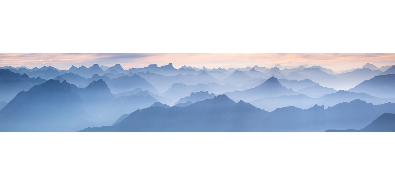 Panneau de bain : Montagnes paradisiaques, Alpes