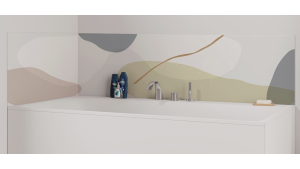 Panneau de bain : Collines Abstraites 4