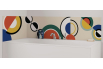 Panneau de bain : Courbes Inspiration Delaunay 1