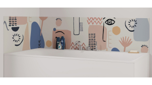 Panneau de bain : Dessin Papyrus