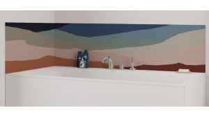 Panneau de bain : Collines Abstraites 3