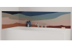 Panneau de bain : Collines Abstraites 3