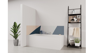 Panneau de bain : Diagonales et Couleurs 3
