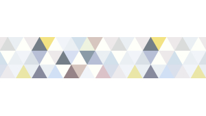 Panneau de bain : Jeux et Triangles Colorés Pales