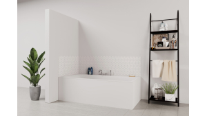 Panneau de bain : Losanges