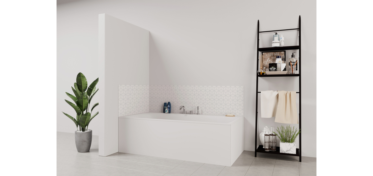 Panneau de bain : Losanges