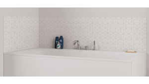 Panneau de bain : Losanges