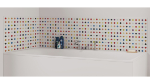 Panneau de bain : Ronds Colorés