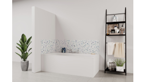 Panneau de bain : Terazzo Bleu