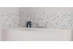 Panneau de bain : Terazzo Bleu