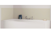 Panneau de bain : Blanc Crème RAL 9001 