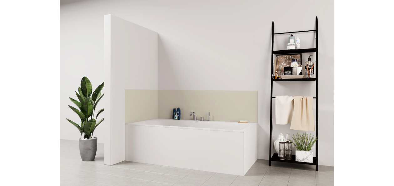 Panneau de bain : Blanc Crème RAL 9001 