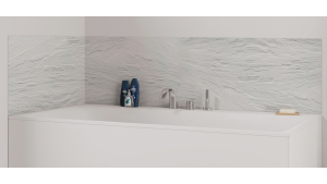 Panneau de bain : Ardoise Blanche