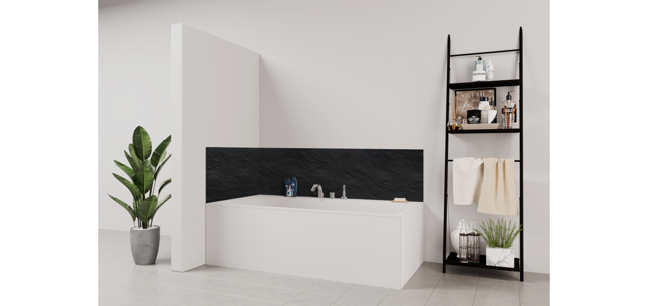 Panneau de bain : Ardoise Noire 1