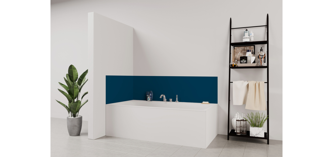 Panneau de bain : Bleu vert RAL 5001