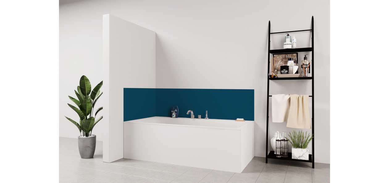 Panneau de bain : Gentiane Nacré RAL 5025