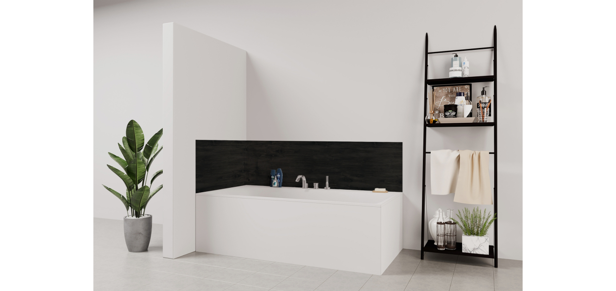 Panneau de bain : Bois Foncé