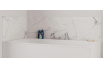 Panneau de bain : Marbre Blanc 1