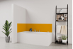 Panneau de bain : Jaune riche RAL 1003