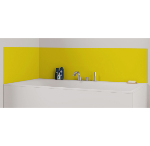 Panneau de bain : Jaune soufre RAL 1016