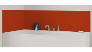 Panneau de bain : Orangé rouge RAL 2001