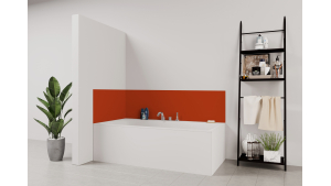 Panneau de bain : Orangé rouge RAL 2001