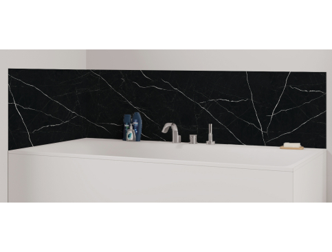 Panneau de bain : Marbre Noir 3