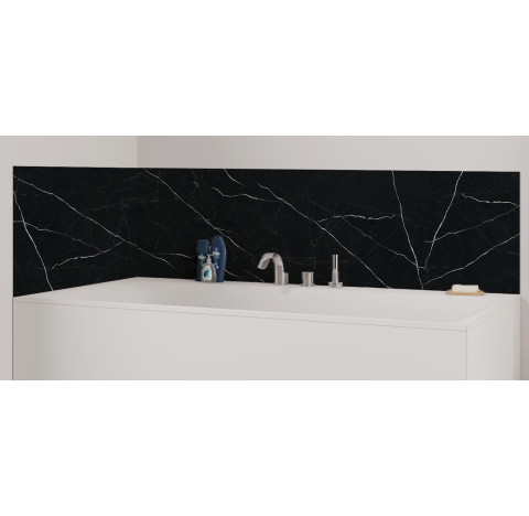 Panneau de bain : Marbre Noir 3