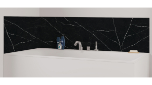 Panneau de bain : Marbre Noir 3