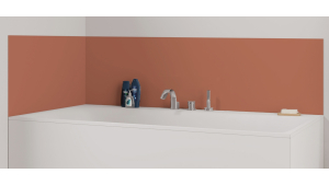 Panneau de bain : Rouge beige RAL 3012