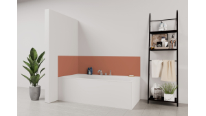 Panneau de bain : Rouge beige RAL 3012