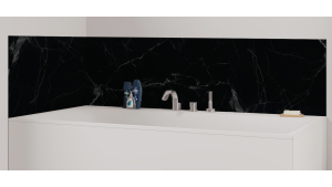 Panneau de bain : Marbre Noir 2