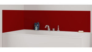 Panneau de bain : Rouge carmin RAL 3002