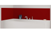 Panneau de bain : Rouge carmin RAL 3002