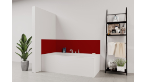 Panneau de bain : Rouge carmin RAL 3002