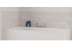Panneau de bain : Mur Brique Blanche 2