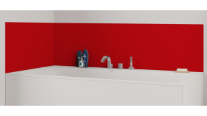 Panneau de bain : Rouge lumineux RAL 3020