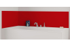 Panneau de bain : Rouge lumineux RAL 3020